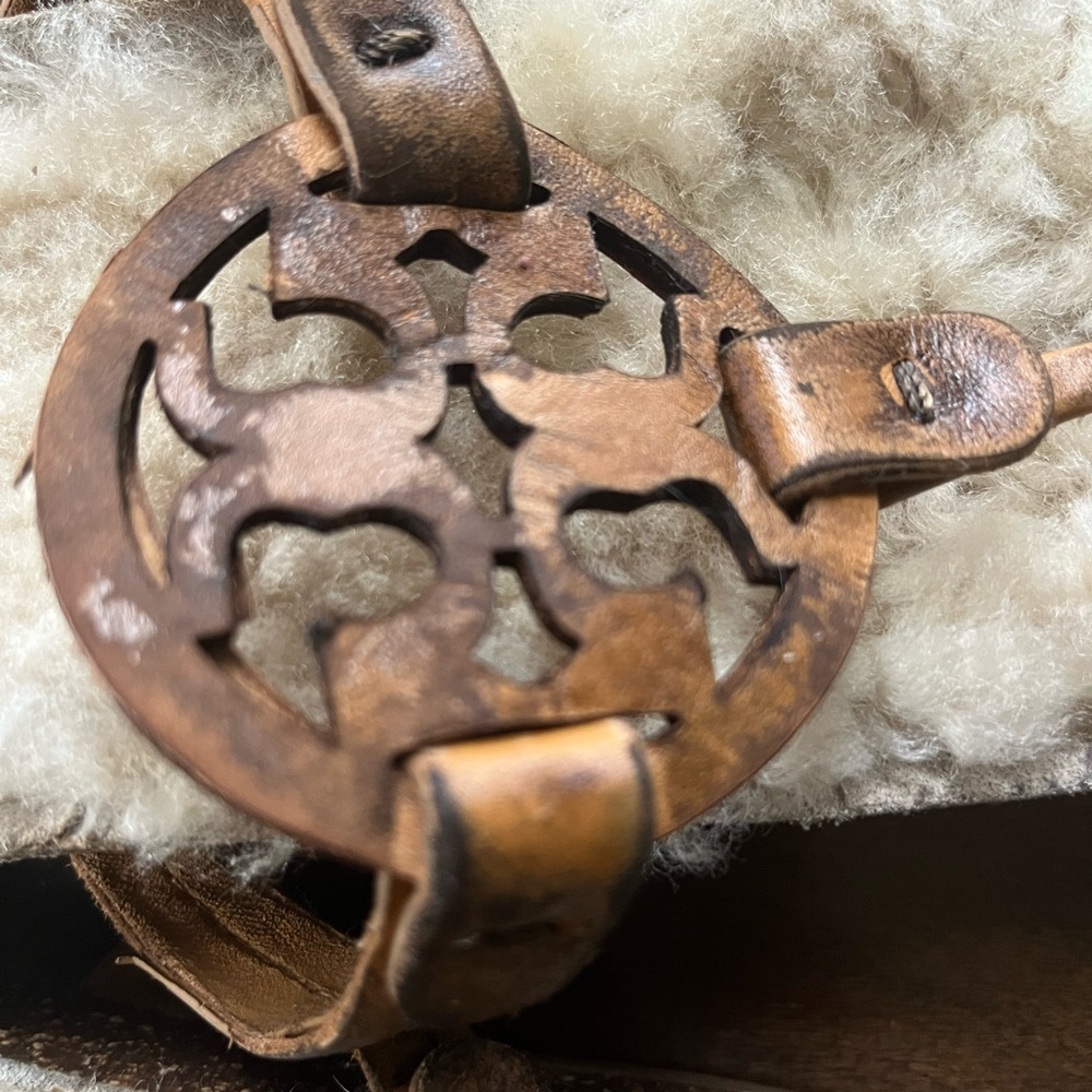Ornate Brown Leather Buckle
